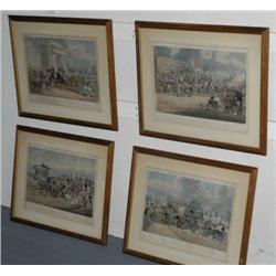 SET OF 4 ENGLISH LITHOGRAPHS