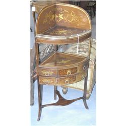 GEORGE III PENWORK CORNER WASHSTAND