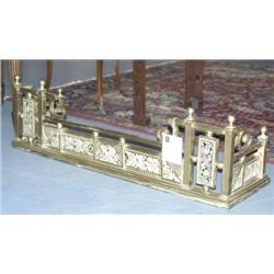 VICTORIAN BRASS FIRE SURROUND