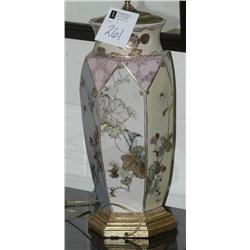 JAPANESE SATSUMA VASE now fitted as lam