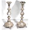 Image 1 : PAIR OF RUSSIAN SILVER CANDLESTICKS
