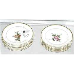 SET OF 10 OLD PARIS DESSERT PLATES