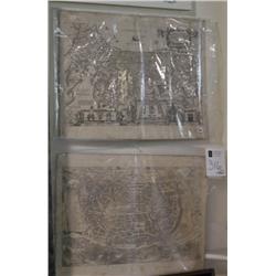 PAIR OF GERMAN MAPS OF ISRAEL AND JERUS