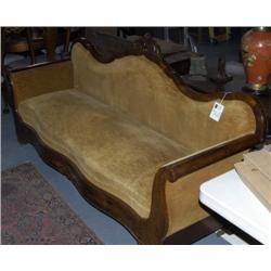 VICTORIAN SOFA with serpentine front