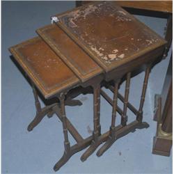 SET OF 3 REGENCY STYLE NESTED TABLES