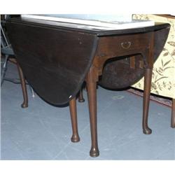 ENGLISH QUEEN ANNE DROP LEAF TABLE with