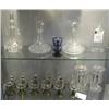 Image 1 : SHELF LOT OF GLASSWARE