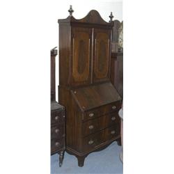 REGENCY STYLE SECRETARY with bookcase t