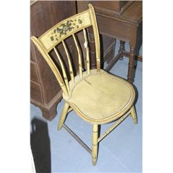 STENCILED SHERATON SIDE CHAIR 