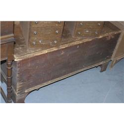 STAINED PINE BLANKET BOX