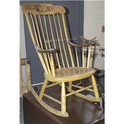 PAINT DECORATED SHERATON ROCKER