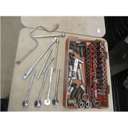 MW - Good Value- 1/2" Socket Set , "Grey" Craftsman Deep , Shallow, Regular/Impact Extensions, Stron