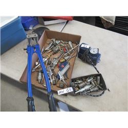 MW- Air Coupling, Gagues, Blowers, Small 12Volt Air Comp, Bolt Cutters