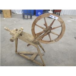MW- Primitive Spinning Wheel- Vintage