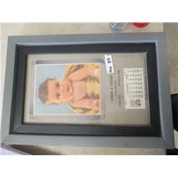 MW- Framed 1956 Calendar Dueck & Peters Niverville, MB 22"  x 16"