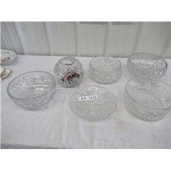EK- 6 Large Crystal Bowls