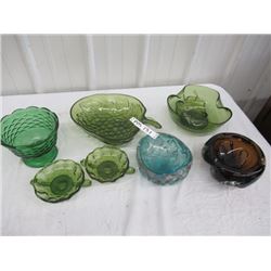 PM- 7 Various Colored Glassware Serving Bowls