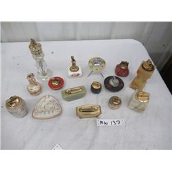MW - 15 Vintage Lighters- Porcelain , Alabaster & Various