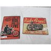 Image 1 : CZ- 2 Modern Metal Signs 1) Harley Davidson 1) Ride Free