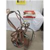 Image 1 : HO- Acetylene Torches, Hose, Gauge, Cart & Extra Torch