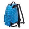 Image 2 : MCM Blue White Visetos Leather Medium Stark Backpack