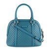 Image 1 : Gucci Blue Microguccissima Leather Mini Margaux Dome Convertible Satchel