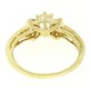 Image 3 : 14k Yellow Gold Petite 0.42 ctw Round Diamond Engagement Ring w/ Channel Accents