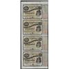 Image 1 : Uncut Sheet of (4) State of Louisiana Baby Bond Obsolete Notes