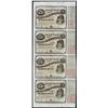 Image 1 : Uncut Sheet of (4) State of Louisiana Baby Bond Obsolete Notes