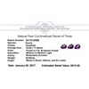 Image 3 : 20.50 ctw.Natural Pear Cut Amethyst Parcel of Three