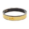 Image 1 : Hermes Yellow Narrow Caleche Bangle Bracelet