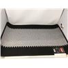 Image 1 : Graphic Cut Loop Rubber Back Mat-Black