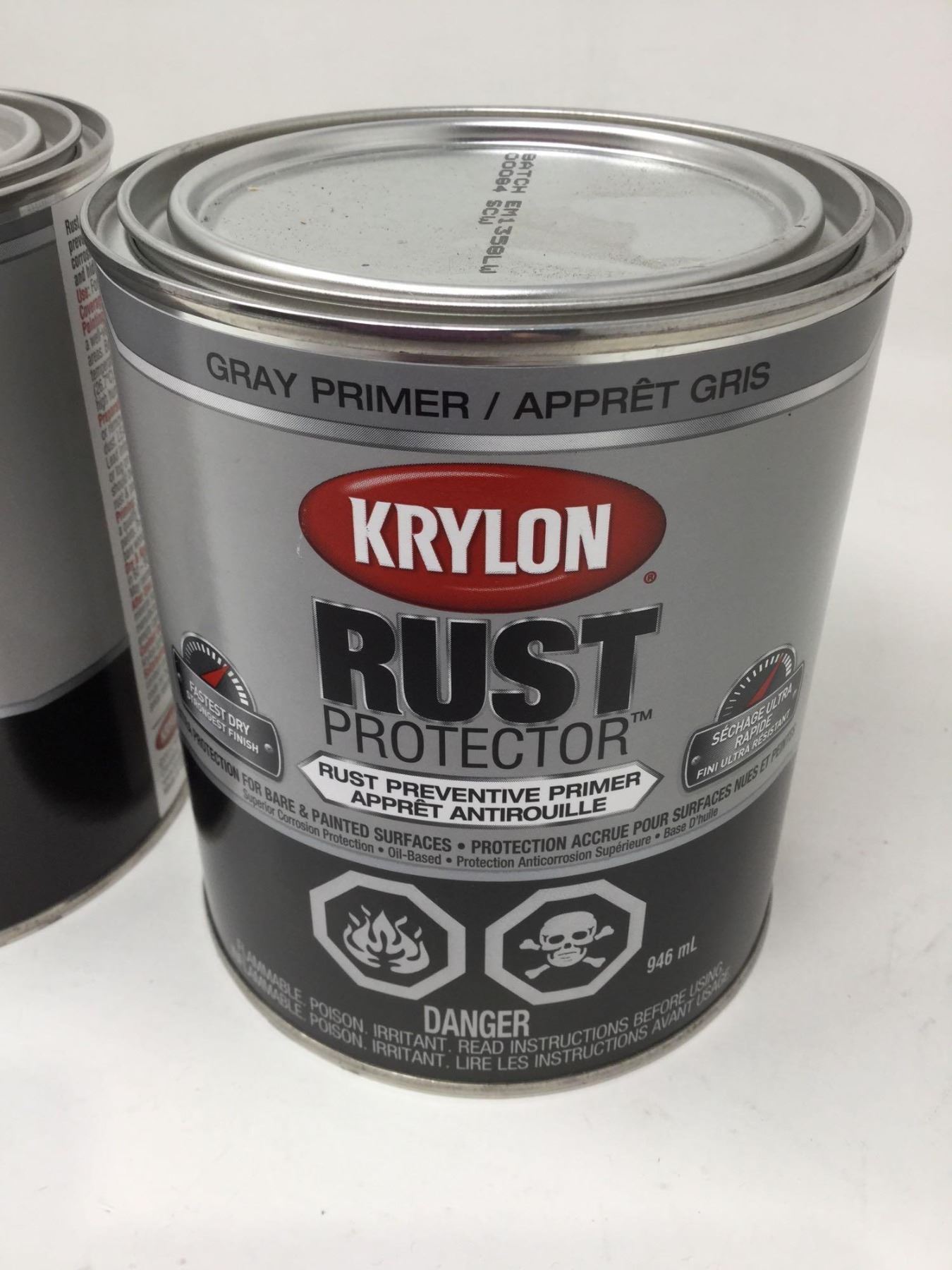 Krylon Rust Protector Preventive Primer- Gray Primer (2 x 946ml) krylon primer