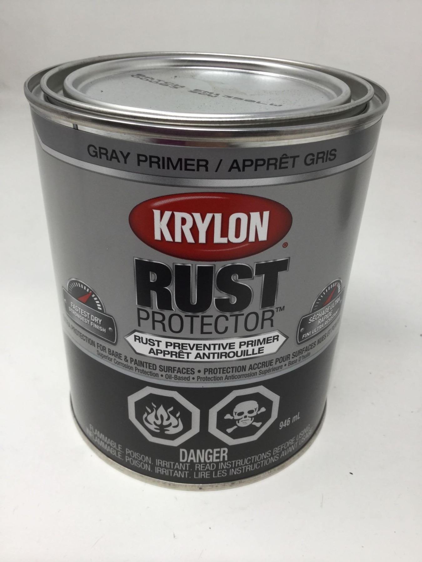 Krylon Rust Protector Preventive Primer-Gray Primer (2 x 946ml)