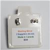 Image 2 : Silver Sapphire(0.4ct) Earrings, Made in Canada, Suggested Retail Value $80