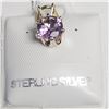 Image 1 : Silver Amethyst(0.75ct) Pendant, Made in Canada, Suggested Retail Value $40
