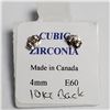 Image 2 : 14K White Gold Cubic Zirconia Earrings, Made in Canada, Suggested Retail Value $160