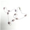 Image 1 : Silver Fresh Water Peral 18" Necklace, Suggested Retail Value $100