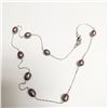 Image 2 : Silver Fresh Water Peral 18" Necklace, Suggested Retail Value $100