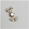 Image 2 : 10K Yellow Gold Cubic Zirconia Pendant, Made in Canada, Suggested Retail Value $80