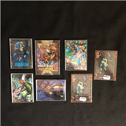 COLLECTOR TRADING CARDS LOT (CAPTAIN AMERICA, SPIDER-MAN...)