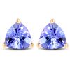 Image 1 : 1.50 ctw Tanzanite Earrings 14K Yellow Gold - REF-41A4M