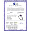 Image 2 : Genuine 1.80 ctw Amethyst & Diamond Ring 14KT Rose Gold - REF-98R3P