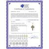 Image 2 : Genuine 2.0 ctw Amethyst, Peridot & Diamond Necklace 14KT Rose Gold - REF-47A4K