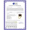 Image 2 : Genuine 2.22 ctw Garnet & Diamond Ring 14KT Yellow Gold - REF-35P9H