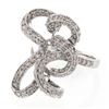 Image 1 : 1.21 CTW Diamond Ring 14K White Gold - REF-90N6Y
