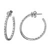Image 1 : 1.12 CTW Diamond Earrings 14K White Gold - REF-75M2F