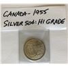 Image 1 : 1955 CND SILVER 50 CENT COIN