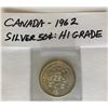 Image 1 : 1962 CND SILVER 50 CENT COIN