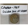 Image 1 : 1965 CND SILVER 50 CENT COIN